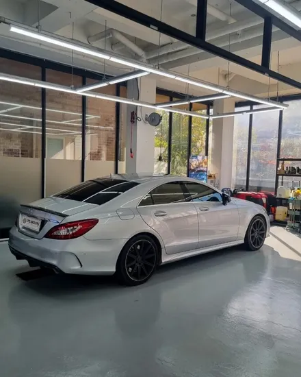 CLS 랩핑 63AMG 사틴블랙 다운포스 완성 수원랩핑 [ PTL 랩스 ] / 수원 호매실동