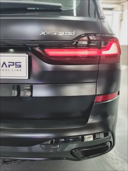 사틴블랙 무광블랙 랩핑과 라이트필름 스모그시공으로 블랙포스 BMW X7 수원 [ 피티엘랩스 ] / 수원 호매실동