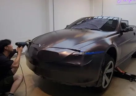 올드카는 도색보단 랩핑!! BMW 650i E64 컨버터블 전체랩핑 / 강서, 염창, 등촌