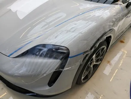 퍼플엑스 포르쉐 타이칸 크로스 투리스모 클리프 디자인 옥타곤 전체 PPF / 솔라가드 차콜 전체 썬팅 작업기