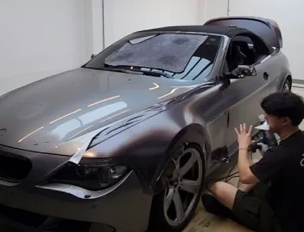 올드카는 도색보단 랩핑!! BMW 650i E64 컨버터블 전체랩핑 / 강서, 염창, 등촌