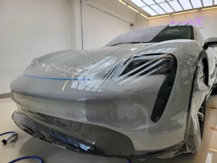 퍼플엑스 포르쉐 타이칸 크로스 투리스모 클리프 디자인 옥타곤 전체 PPF / 솔라가드 차콜 전체 썬팅 작업기