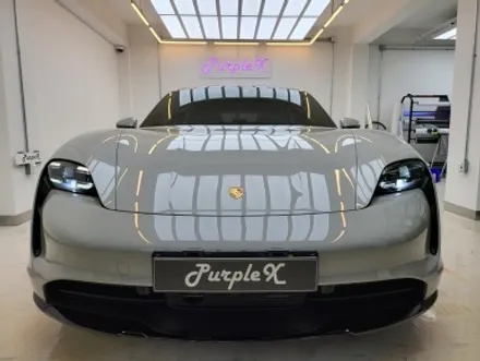 퍼플엑스 포르쉐 타이칸 크로스 투리스모 클리프 디자인 옥타곤 전체 PPF / 솔라가드 차콜 전체 썬팅 작업기