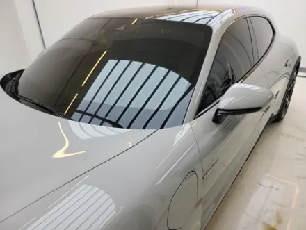 퍼플엑스 포르쉐 타이칸 크로스 투리스모 클리프 디자인 옥타곤 전체 PPF / 솔라가드 차콜 전체 썬팅 작업기