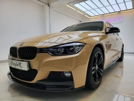 BMW 320i 컬러PPF / 틴팅 / 윈드쉴드 / 블랙박스 / 하이패스 / 보조배터리 작업기 (feat. 휠 복원) / 강서, 염창, 등촌