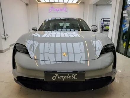 퍼플엑스 포르쉐 타이칸 크로스 투리스모 클리프 디자인 옥타곤 전체 PPF / 솔라가드 차콜 전체 썬팅 작업기