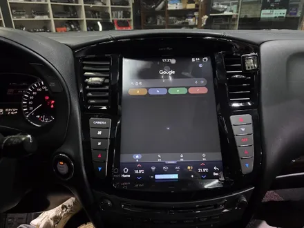 인피니티 QX60 네비게이션 업그레이드 안드로이드 올인원 시공 완료