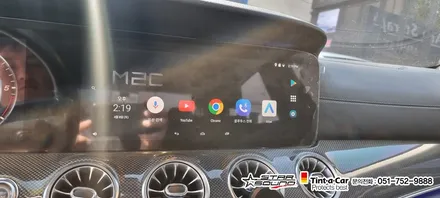 ☆스타사운드☆ 부산 벤츠CLS 400 c257 안드로이드 셋탑 올인원 내비게이션 M2C200A PLUS 장착시간 2시간이면 충분합니다