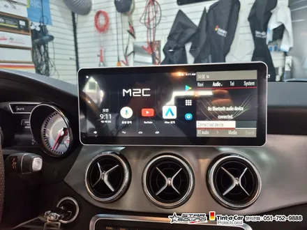 ☆스타사운드☆ 벤츠 CLA m2c 200a  12.3인치모니터의  안드로이드 셋탑 네비게이션 장착  작업시간 2시간이면 충분 합니다.