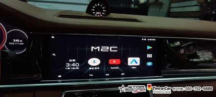 ☆스타사운드☆ 포르쉐 파나메라 GTS 안드로이드 올인원 M2C 200A 내비게이션 셋탑 매립장착 2시간이면 충분합니다!