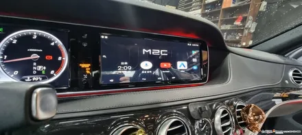 ☆스타사운드☆ 벤츠 S클래스 W222 안드로이드 올인원 M2C200A 후석모니터 연동 2시간이면 충분합니다.