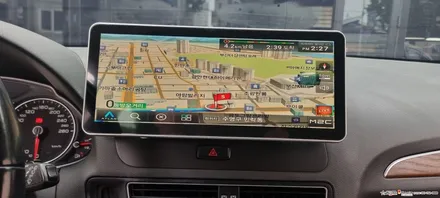 ☆스타사운드☆ 아우디Q5 올인원네비게이션 M2C 200A 12.3인치 모니터+3D어라운드뷰 장착  작업시간 하루면 충분합니다.