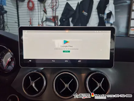 ☆스타사운드☆ 벤츠 CLA m2c 200a  12.3인치모니터의  안드로이드 셋탑 네비게이션 장착  작업시간 2시간이면 충분 합니다.