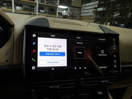 부산 포르쉐 카이엔 안드로이드 올인원 12.3인치 후방카메라 시공
