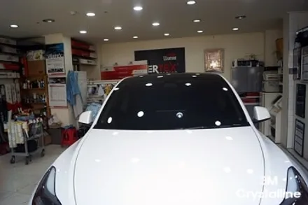 서울 관악구  썬팅 테슬라 모델 Y 3M 크리스탈라인 최고필름 선택 전면 CR40 측후면 CR20 가장 많이 하시는 시공스타일 / 서울 관악