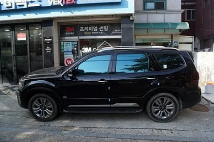모하비 차량 썬팅 수명 종료 후 재시공!로얄시리즈 801 전면 25% 여러가지 선택이유. / 서울 관악