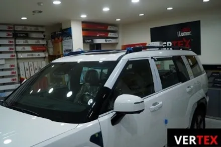 디올 뉴 싼타페 mx5 하이브리드 루마 버텍스 신차 패키지 신차 검수 진행 전면 측후면 파노라마 전체 썬팅 시공 / 서울 관악