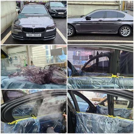 부평썬팅 - 해머슨H8 반사필름 시공(BMW520 - 썬팅 재시공)