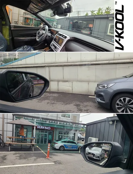 투싼 신차썬팅 브이쿨K 전문시공점 더네비