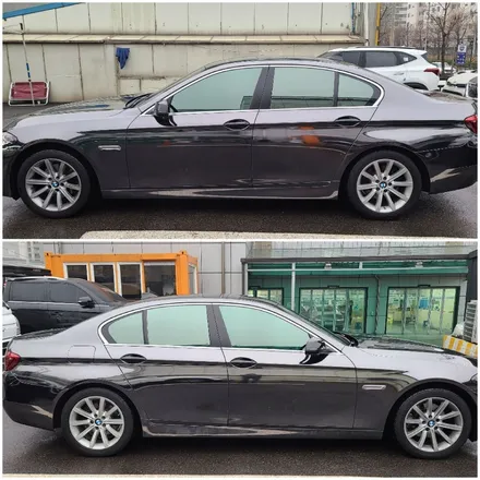 부평썬팅 - 해머슨H8 반사필름 시공(BMW520 - 썬팅 재시공)