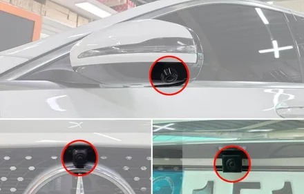 벤츠C250에 어라운드뷰 서라운드뷰/플러스뷰(3D Plus view)