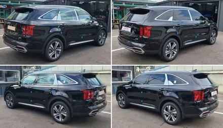 쏘렌토 루마버텍스 프리미엄썬팅 시공은 더네비에서