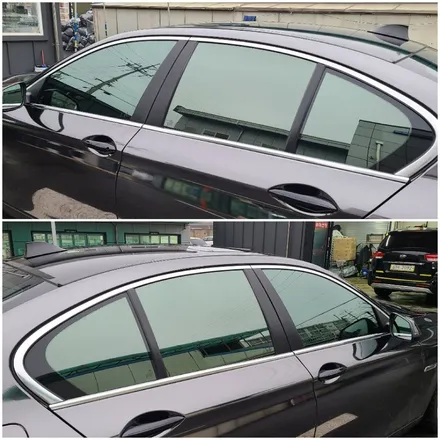 부평썬팅 - 해머슨H8 반사필름 시공(BMW520 - 썬팅 재시공)