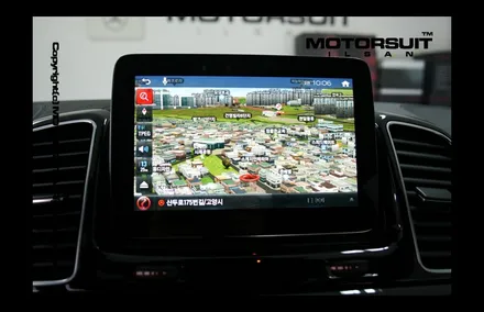 [ 벤츠 GLE 63AMG 네비매립 & 보조배터리 에코파워팩 시공 ] / 고양시 식사동