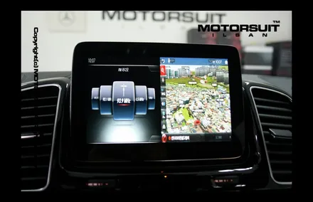 [ 벤츠 GLE 63AMG 네비매립 & 보조배터리 에코파워팩 시공 ] / 고양시 식사동
