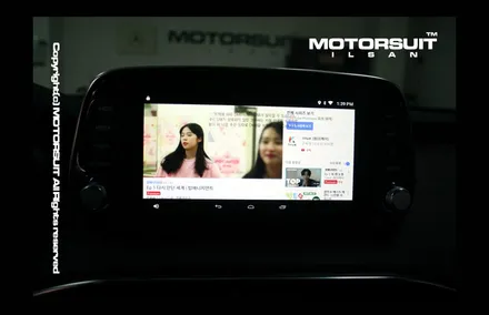[ 싼타페TM 네비매립 ] 싼타페TM 순정 블루링크 연동 안드로이드 셋탑 \