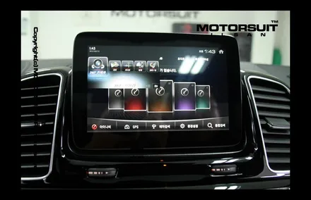 [ 벤츠 GLE 63AMG 네비매립 & 보조배터리 에코파워팩 시공 ] / 고양시 식사동