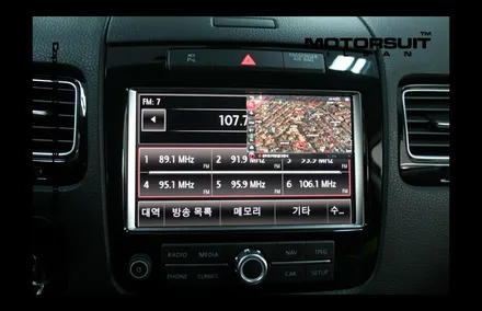 [ 투아렉 네비매립 ] 투아렉 아이나비X1큐브 네비매립 시공!! / 고양시 식사동