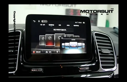 [ 벤츠 GLE 63AMG 네비매립 & 보조배터리 에코파워팩 시공 ] / 고양시 식사동