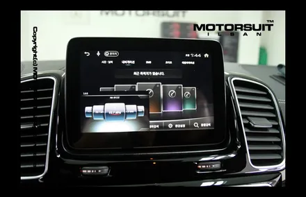 [ 벤츠 GLE 63AMG 네비매립 & 보조배터리 에코파워팩 시공 ] / 고양시 식사동