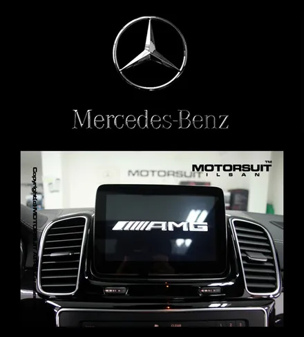 [ 벤츠 GLE 63AMG 네비매립 & 보조배터리 에코파워팩 시공 ] / 고양시 식사동