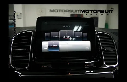 [ 벤츠 GLE 63AMG 네비매립 & 보조배터리 에코파워팩 시공 ] / 고양시 식사동