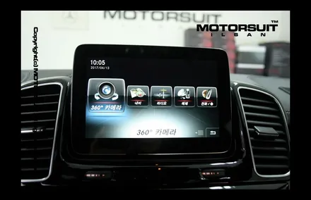 [ 벤츠 GLE 63AMG 네비매립 & 보조배터리 에코파워팩 시공 ] / 고양시 식사동