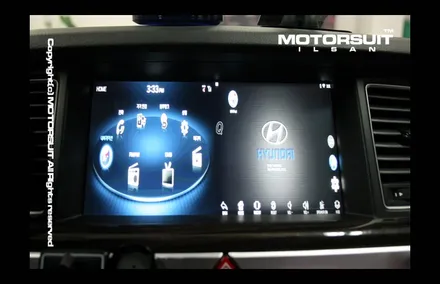 [ 제네시스 G80 네비매립 ] 제네시스 G80 9.2인치 순정 모니터에 안드로이드셋탑 \