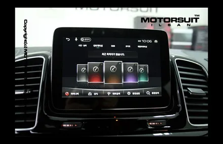 [ 벤츠 GLE 63AMG 네비매립 & 보조배터리 에코파워팩 시공 ] / 고양시 식사동
