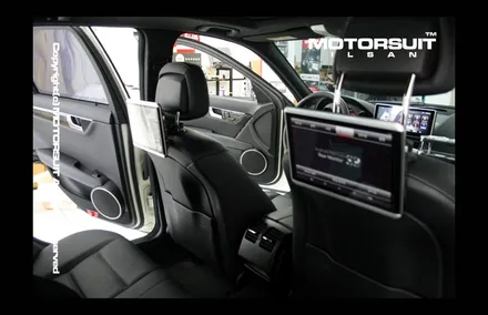 [ 벤츠 리어모니터 ] 벤츠 C Class(W204) 차량에 안드로이드 리어모니터 카컴 S9(10.1인치) 시공~~ / 고양시 식사동