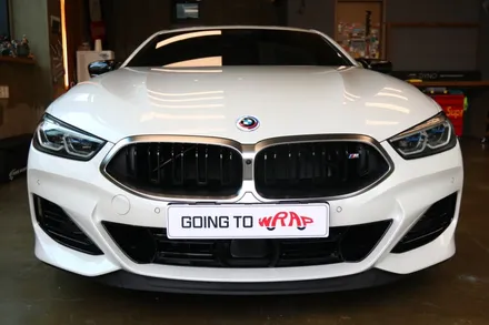 부산 랩핑 BMW 850I 크롬 죽이기를 통한 블랙과 화이트의 조화! / 부산 해운대구