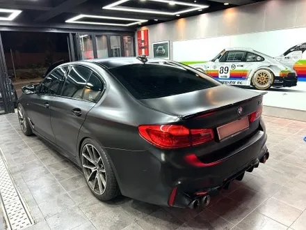 부산자동차랩핑 bmw 5시리즈 사틴블랙으로 변신 / 부산 해운대구