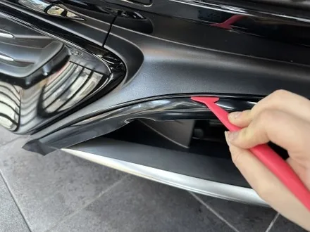 부산 랩핑 벤츠 CLE53 AMG 검정 차량 크롬죽이기, 고광택으로 완성한 밸런스 / 부산 해운대구