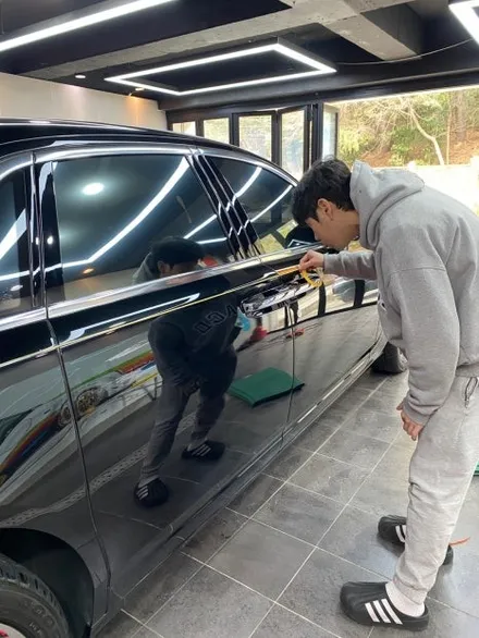 부산 롤스로이스 코치 라인 포인트 랩핑 으로 가능합니다. / 부산 해운대구