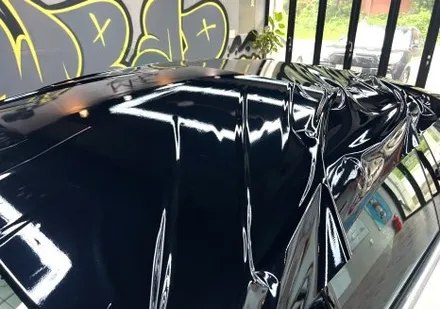 부산랩핑 메르세데스 벤츠 CLS 450 루프스킨 시공 / 부산 해운대구