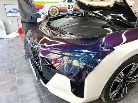 부산 BMW I7 카멜레온 투톤 (듀오톤) 랩핑으로 매일매일 새롭게 즐기기 / 부산 해운대구