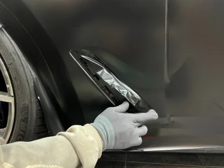 부산자동차랩핑 bmw 5시리즈 사틴블랙으로 변신 / 부산 해운대구