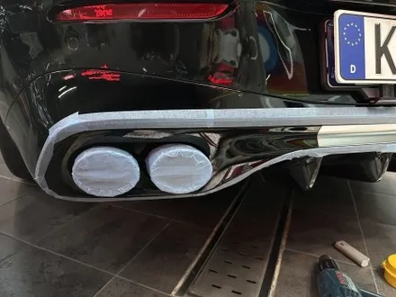 부산 랩핑 벤츠 CLE53 AMG 검정 차량 크롬죽이기, 고광택으로 완성한 밸런스 / 부산 해운대구