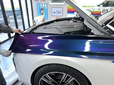 부산 BMW I7 카멜레온 투톤 (듀오톤) 랩핑으로 매일매일 새롭게 즐기기 / 부산 해운대구