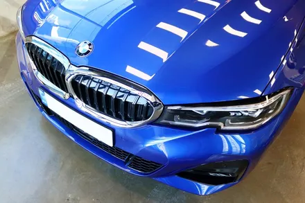 부산 랩핑 BMW G20 330e 블랙 쉐도우 퍼포먼스 그릴 만들기 / 부산 해운대구